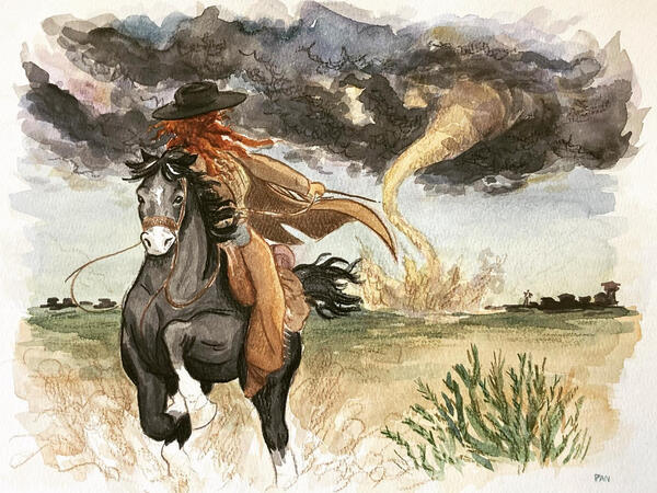 Watercolor & Color pencil, 2022