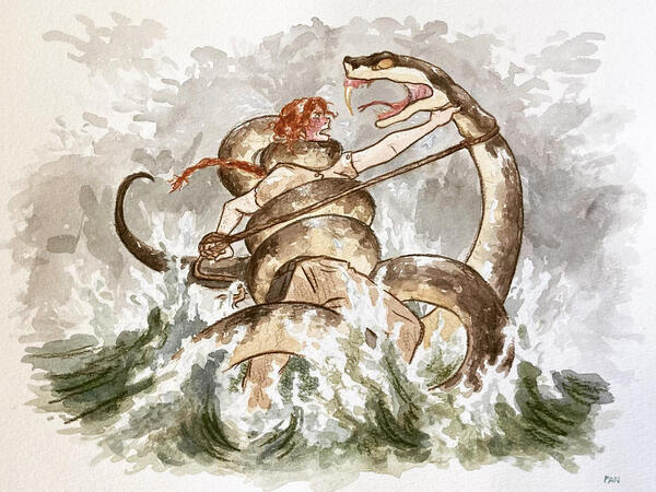 Watercolor & Color pencil, 2022