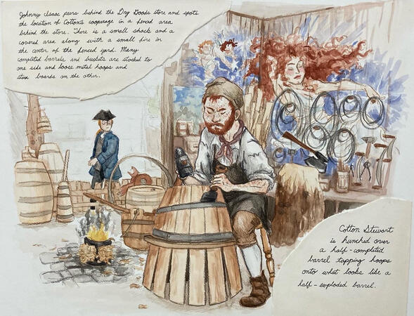 Watercolor & Color pencil, 2022